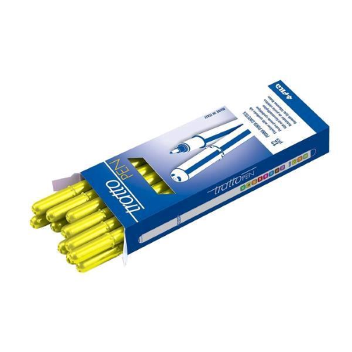FILA TRATTO PEN PENNA PUNTA IN FIBRA 0.5 mm COLORE GIALLO FLUO CONF. 12 Pz